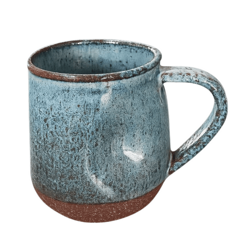 Caneca Grande amassada terracota com pintas